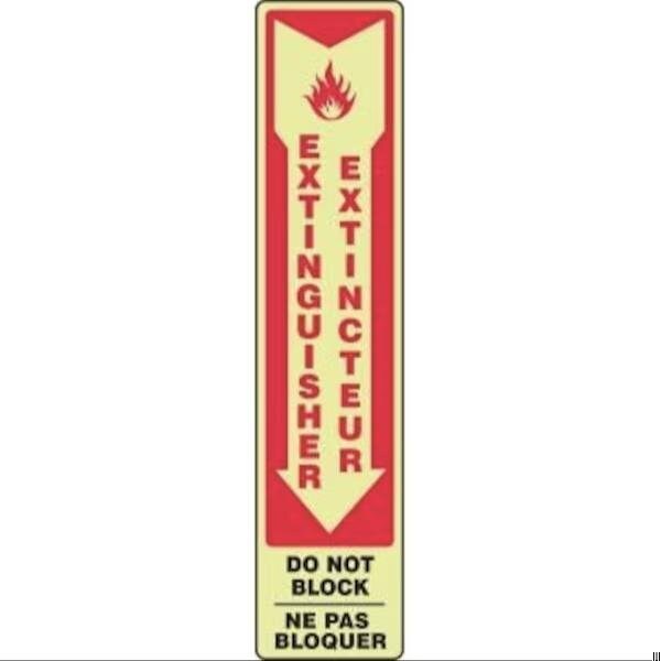 Accuform BILINGUAL FRENCH SIGN FIRE FBMEXT915GP FBMEXT915GP - main